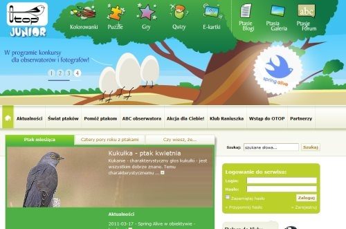 Read more about the article Edukacja przez zabawę, część I – OTOP, czyli Ogólnopolskie Towarzystwo Ochrony Ptaków