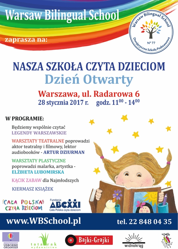Read more about the article Nasz Szkoła Czyta Dzieciom – spotkanie w Warsaw Bilingual School