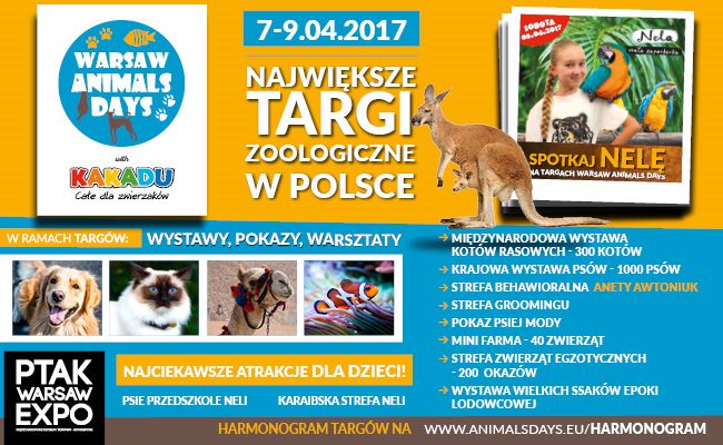 Read more about the article Warsaw Animals Days – impreza zoologiczna dla małych i dużych miłośników zwierząt