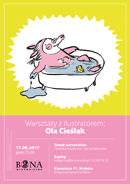 Read more about the article Warsztaty plastyczne z Olą Cieślak w księgarni Bona