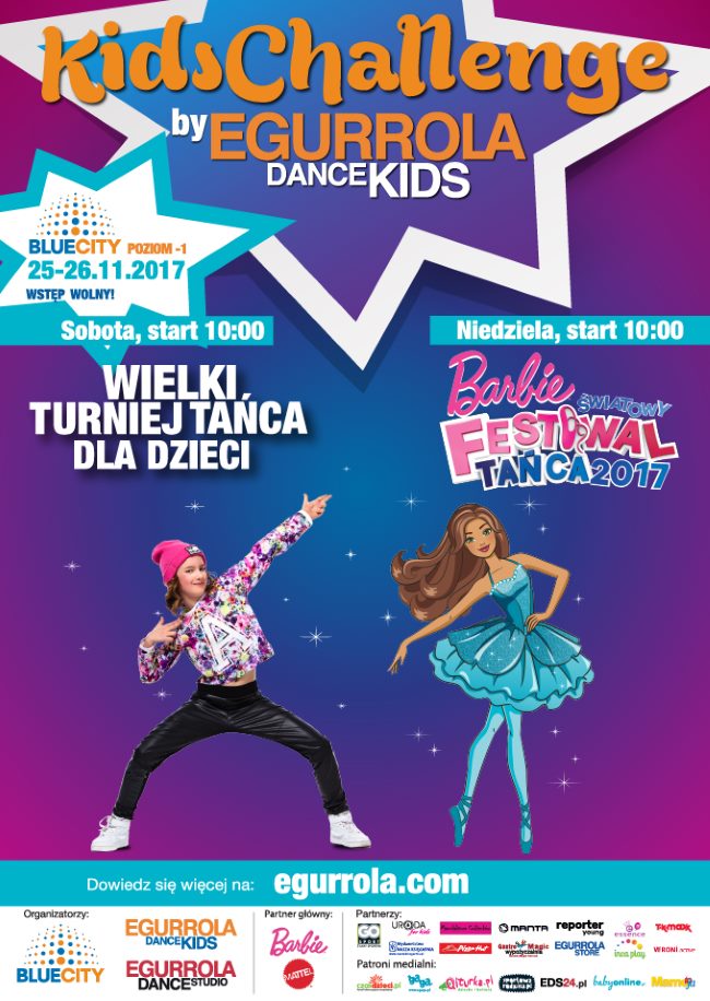 Read more about the article IX edycja Wielkiego Turnieju Tańca Kids Challenge – zapraszają Egurrola Dance Studio i Barbie®!