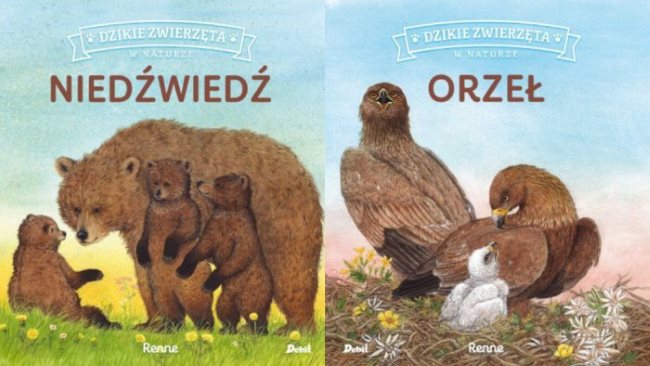 Read more about the article „Niedźwiedź” i „Orzeł” – recenzja książek z serii „Dzikie zwierzęta w naturze”